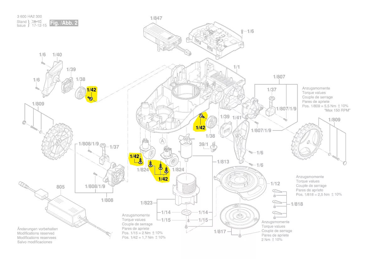 Vis réf. F 016 L67 951 pour Indego